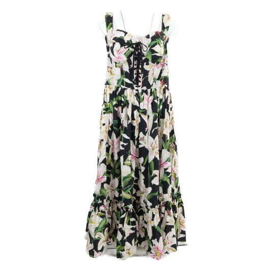 DOLCE&GABBANA ドルチェアンドガッバーナ 【新品/国内正規】F6E3XT HS5EO フローラルプリント ノースリーブ ワンピース 50