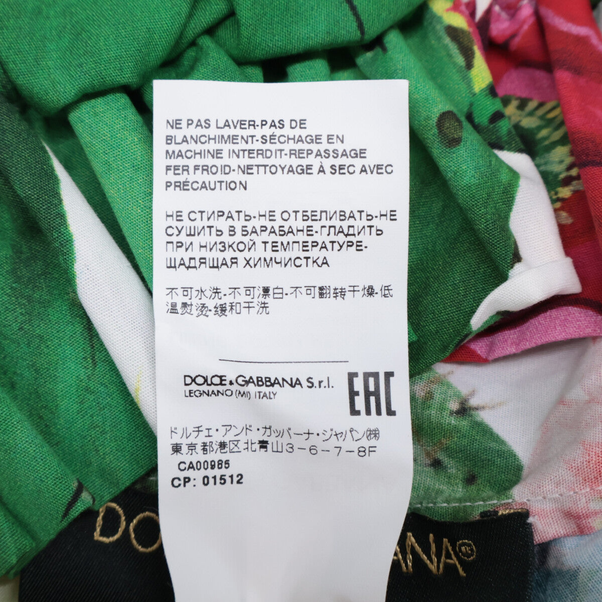 DOLCE&GABBANA ドルチェアンドガッバーナ 【美品/国内正規】EXCLUSIVE I625RW HS5IY ボタニカルプリント オフショルダー ワンピース 50
