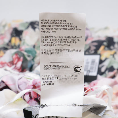 DOLCE&GABBANA ドルチェアンドガッバーナ 【新品/国内正規】F6C7ST GDL87 フラワープリント パフスリーブ ワンピース 48