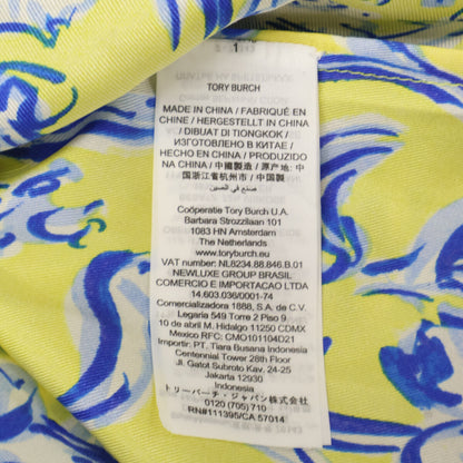 Tory Burch トリーバーチ 20年 76143 rib waist dress Yellow Swirl ワンピース 14