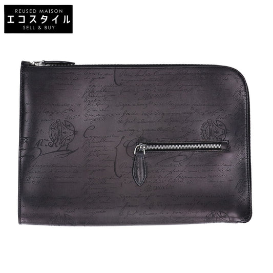 berluti ベルルッティ 【美品】ニノ TGM クラッチ ヴェネチア カーフレザー スクリット セカンドバッグ クラッチバッグ