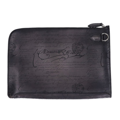 berluti ベルルッティ 【美品】ニノ TGM クラッチ ヴェネチア カーフレザー スクリット セカンドバッグ クラッチバッグ