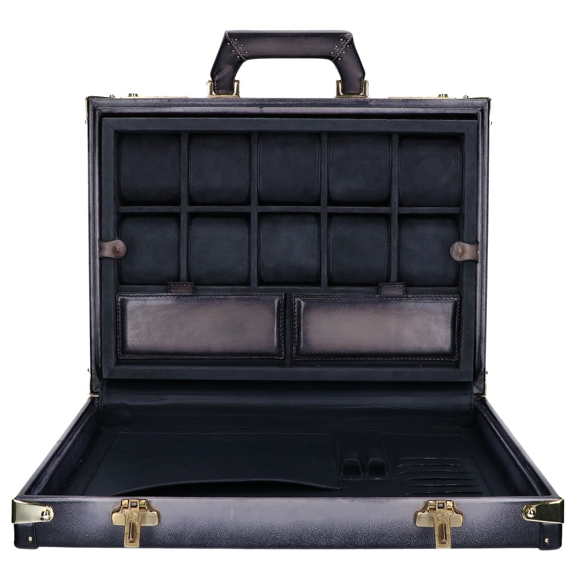 BOSPHORUS LEATHER ボスフォラス レザー Watch Collector Case パティーヌレザー 10本用 ウォッチコレクターケース スーツケース トランク