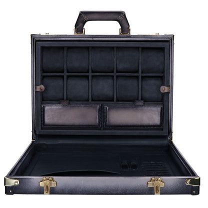 BOSPHORUS LEATHER ボスフォラス レザー Watch Collector Case パティーヌレザー 10本用 ウォッチコレクターケース スーツケース トランク