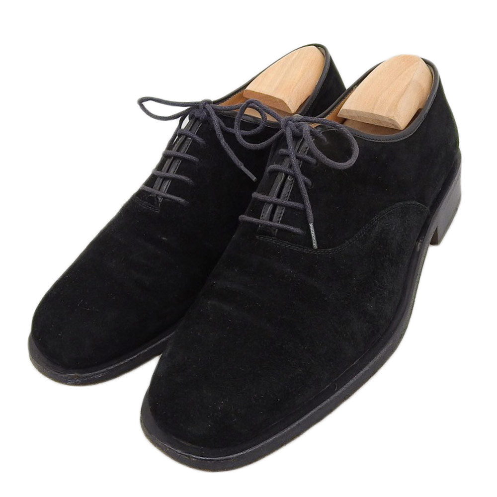 Salvatore Ferragamo サルヴァトーレフェラガモ Salvatore Ferragamo サルヴァトーレフェラガモ スエード Uチップ シューズ メンズ 黒 ブラック 7EEE TA6012 シューズ 7EEE