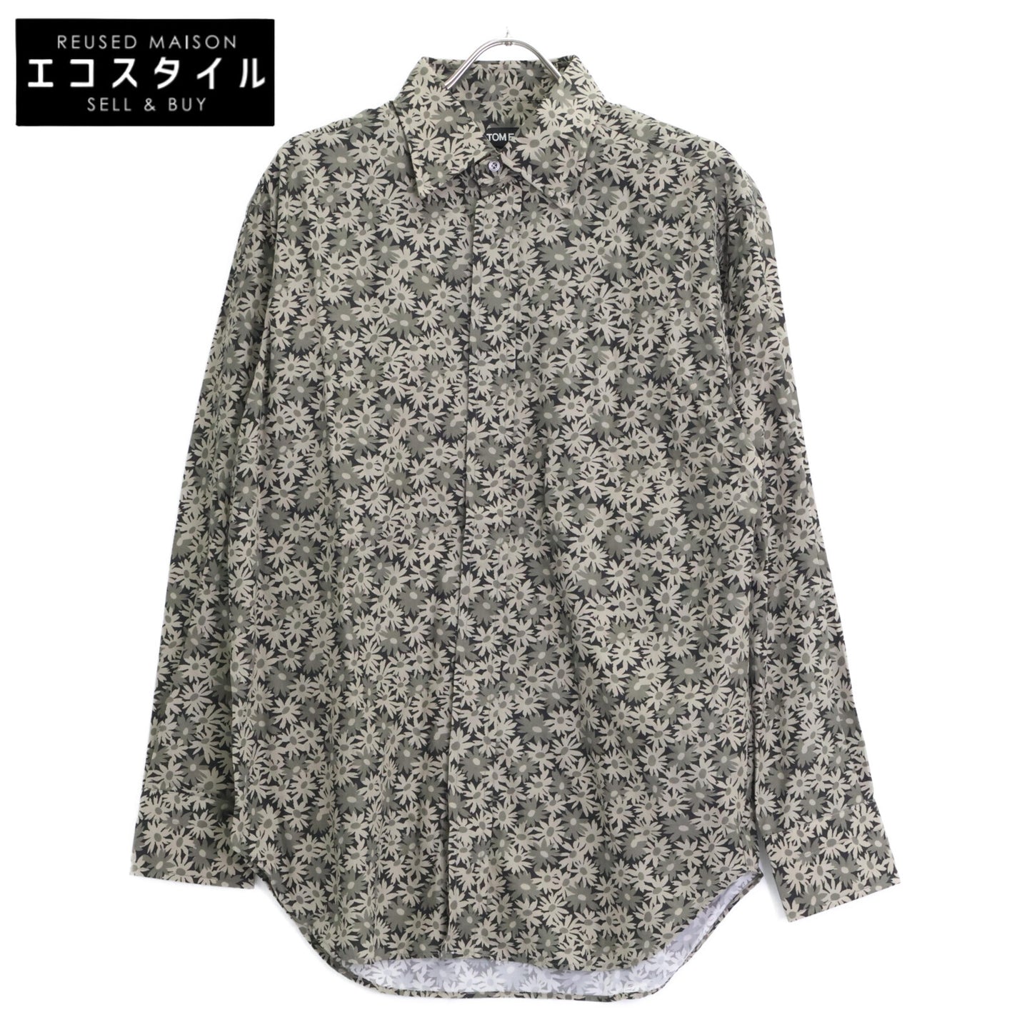 TOM FORD トムフォード 3FT941 94Y1DP ﾌﾗﾜｰﾌﾟﾘﾝﾄｼｬﾂ トップス 39