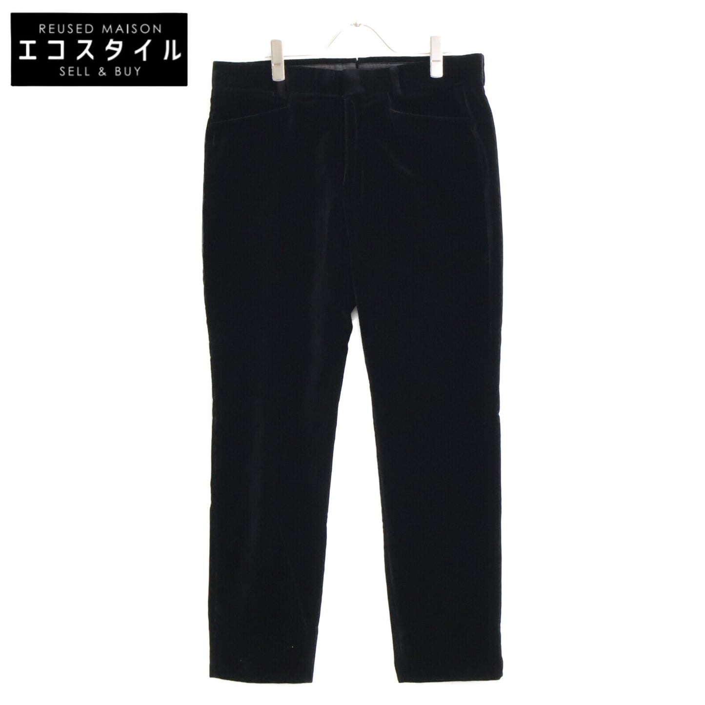 TOM FORD トムフォード ﾌﾞﾗｯｸ ﾍﾞﾙﾍﾞｯﾄ ﾄﾗｳｻﾞｰﾊﾟﾝﾂ ボトムス 7-46R