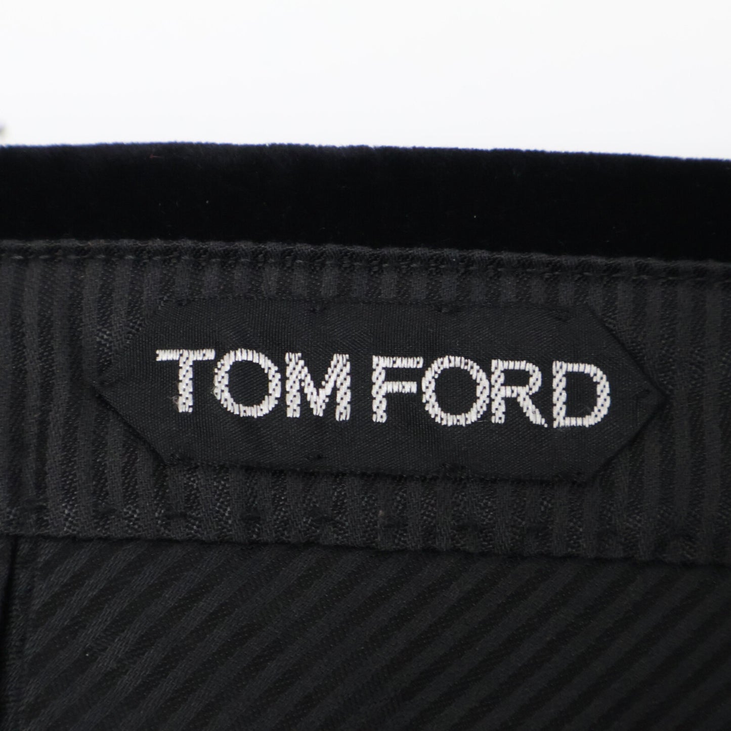 TOM FORD トムフォード ﾌﾞﾗｯｸ ﾍﾞﾙﾍﾞｯﾄ ﾄﾗｳｻﾞｰﾊﾟﾝﾂ ボトムス 7-46R