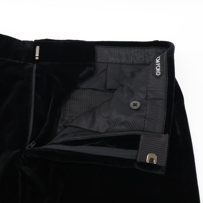 TOM FORD トムフォード ﾌﾞﾗｯｸ ﾍﾞﾙﾍﾞｯﾄ ﾄﾗｳｻﾞｰﾊﾟﾝﾂ ボトムス 7-46R