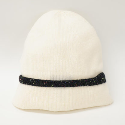 CHANEL シャネル 【美品】24AW AAA154 ココマーク シルク/カシミヤ ニット帽 帽子
