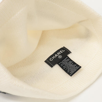 CHANEL シャネル 【美品】24AW AAA154 ココマーク シルク/カシミヤ ニット帽 帽子