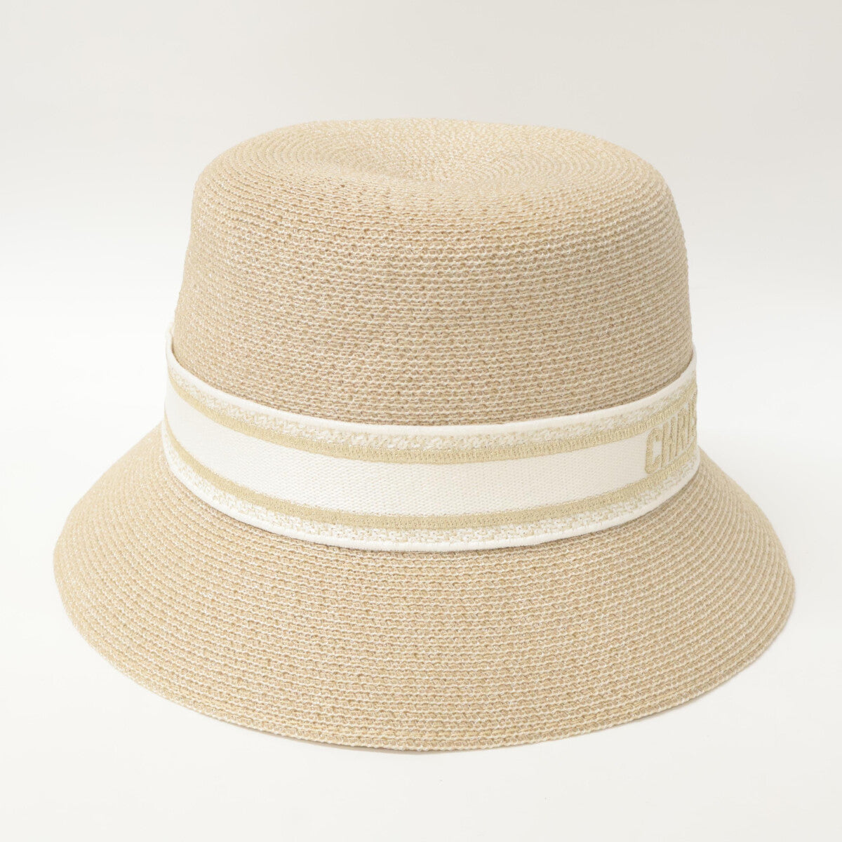 Christian Dior クリスチャンディオール 【美品/国内正規】22DRT923G157 DIORESORT リゾート ロゴテープ ストローハット 帽子 57