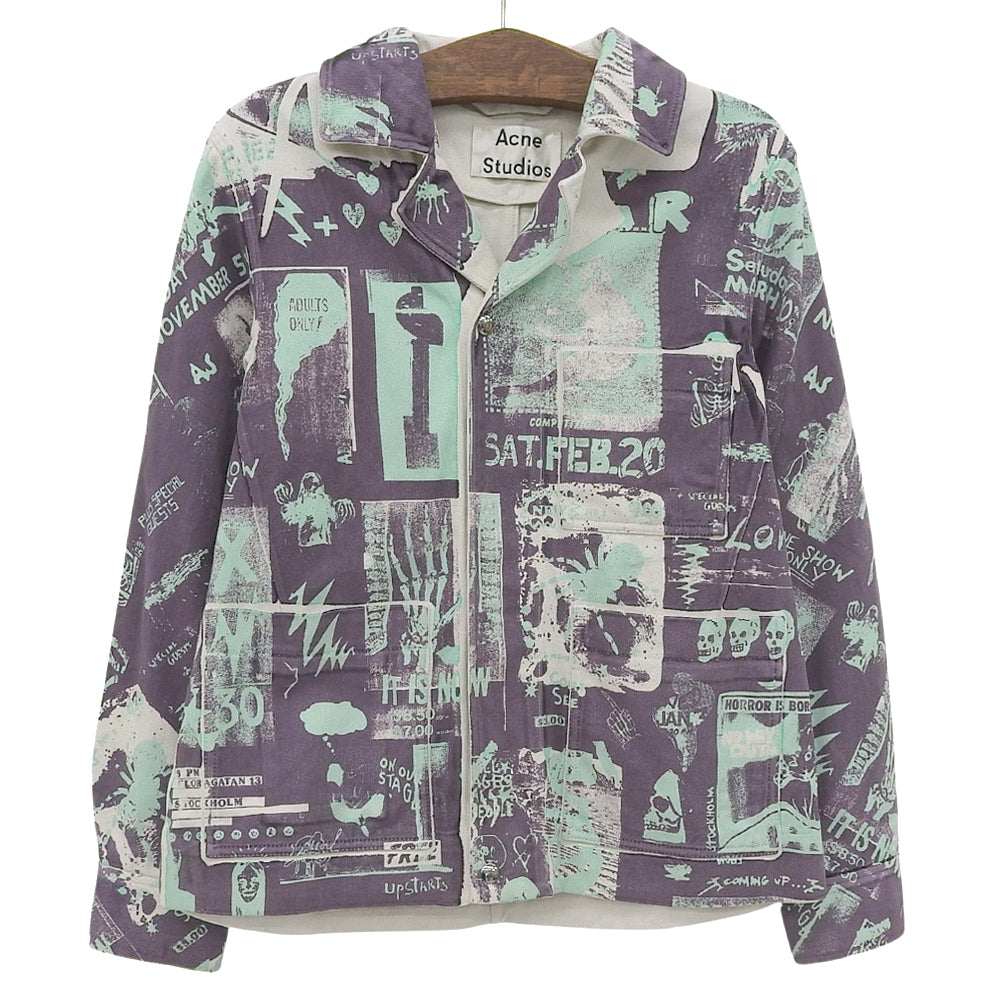 ACNE STUDIOS アクネ ストゥディオズ 総柄 ジャケット メンズ マルチカラー 44 FN-MN-OUTW000163 ジャケット 44