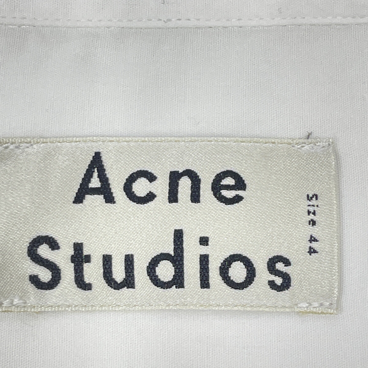 ACNE STUDIOS アクネ ストゥディオズ BB0044 ﾎﾜｲﾄ ｺｯﾄﾝ100 ATLENT NEW SOFT POP ｼｬﾂ トップス 44