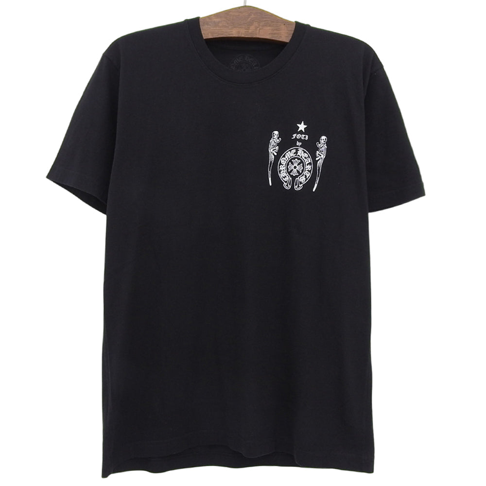 Chrome Hearts クロムハーツ 美品 FOTI スカルプリント コットン Tシャツ トップス メンズ ブラック L 2212-304-0793 トップス L
