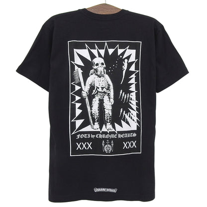 Chrome Hearts クロムハーツ 美品 FOTI スカルプリント コットン Tシャツ トップス メンズ ブラック L 2212-304-0793 トップス L