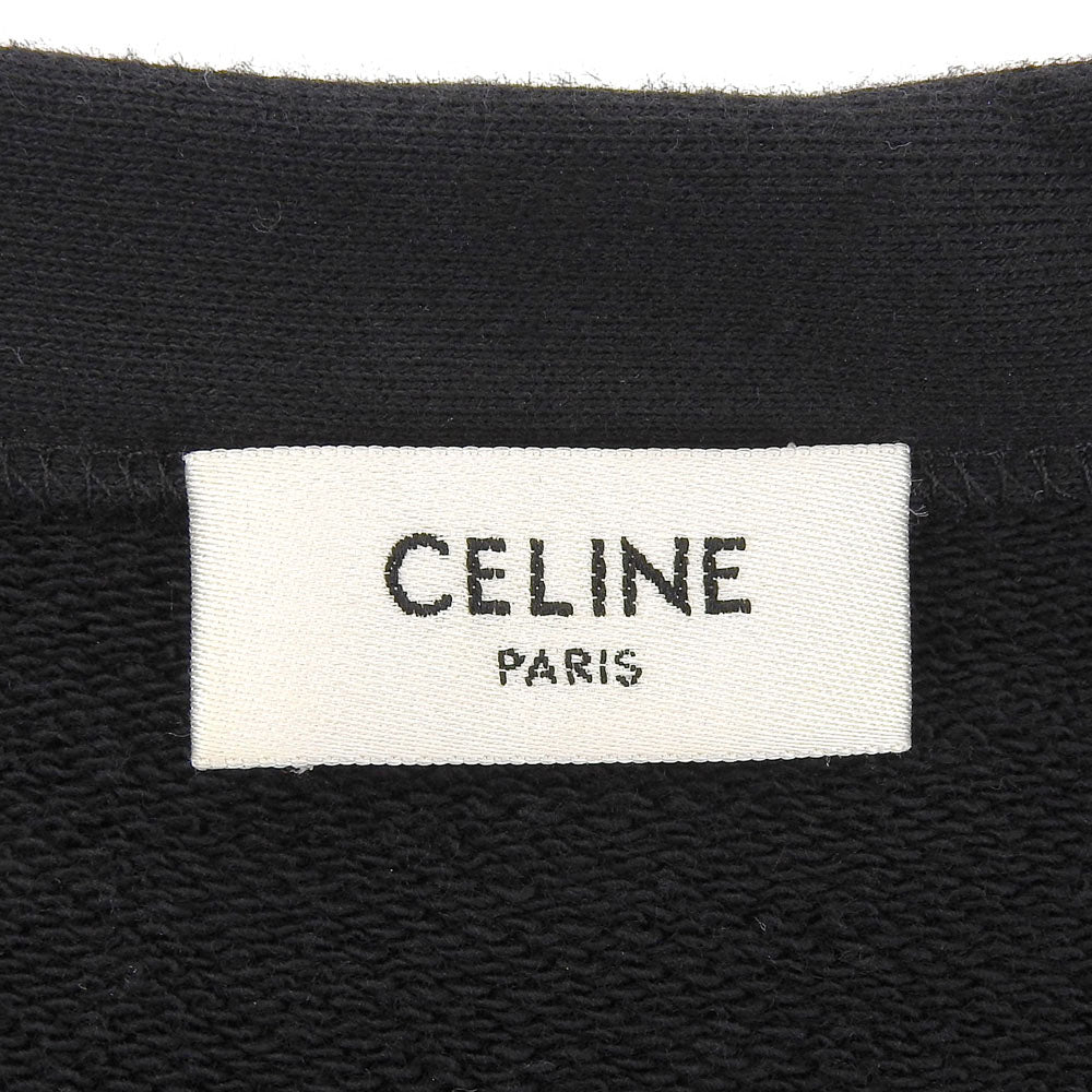 CELINE セリーヌ バックロゴ カーディガン トップス メンズ ブラック XS 2Y672670Q トップス XS