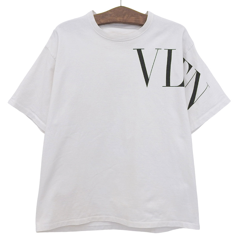 VALENTINO ヴァレンティノ VLTNロゴ コットン Tシャツ トップス メンズ ホワイト 白 XL トップス XL