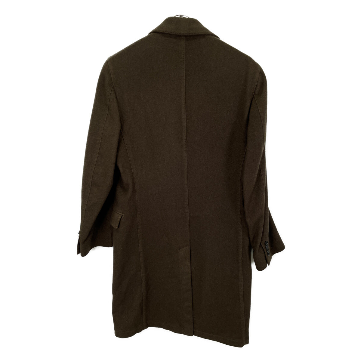 Belvest ベルベスト PT1403 ﾌﾞﾗｳﾝ ｶｼﾐﾔ ﾁｪｽﾀｰｺｰﾄ コート 44