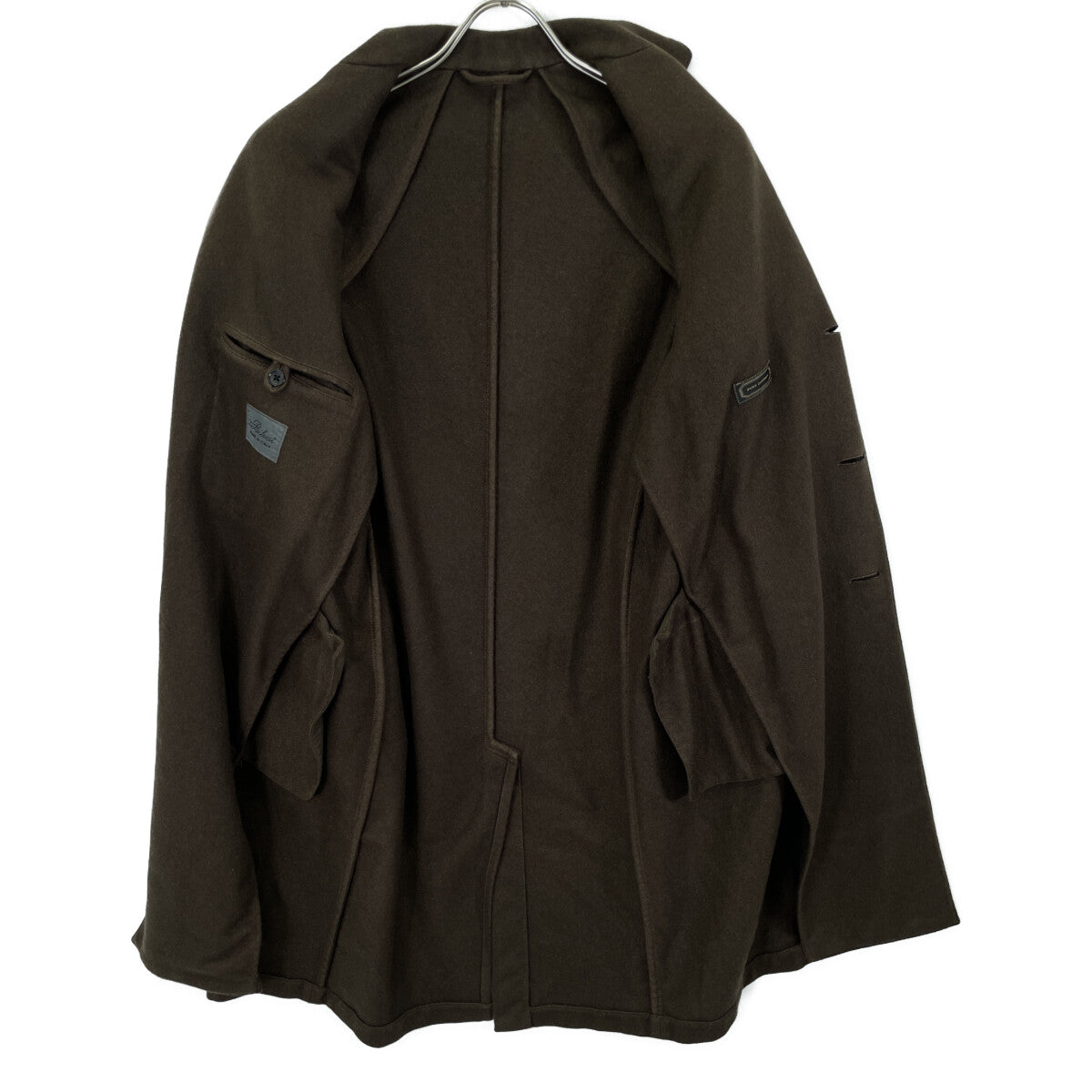 Belvest ベルベスト PT1403 ﾌﾞﾗｳﾝ ｶｼﾐﾔ ﾁｪｽﾀｰｺｰﾄ コート 44