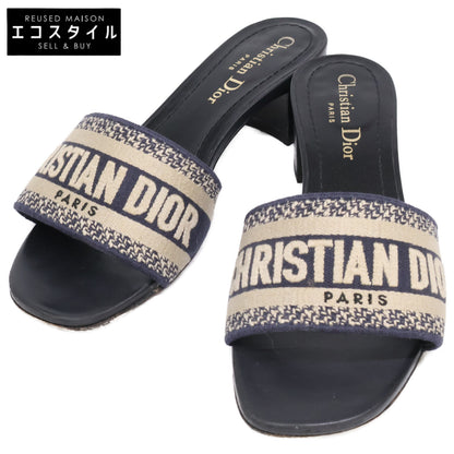 Christian Dior クリスチャンディオール Dway ロゴ エンブロイダリー ヒール シューズ 36