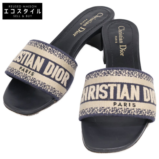 Christian Dior クリスチャンディオール Dway ロゴ エンブロイダリー ヒール シューズ 36