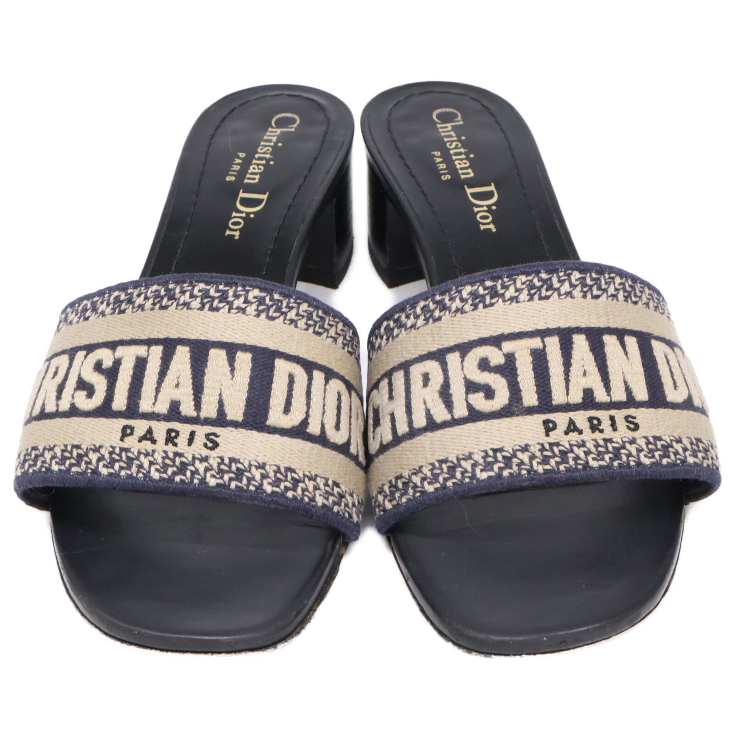 Christian Dior クリスチャンディオール Dway ロゴ エンブロイダリー ヒール シューズ 36