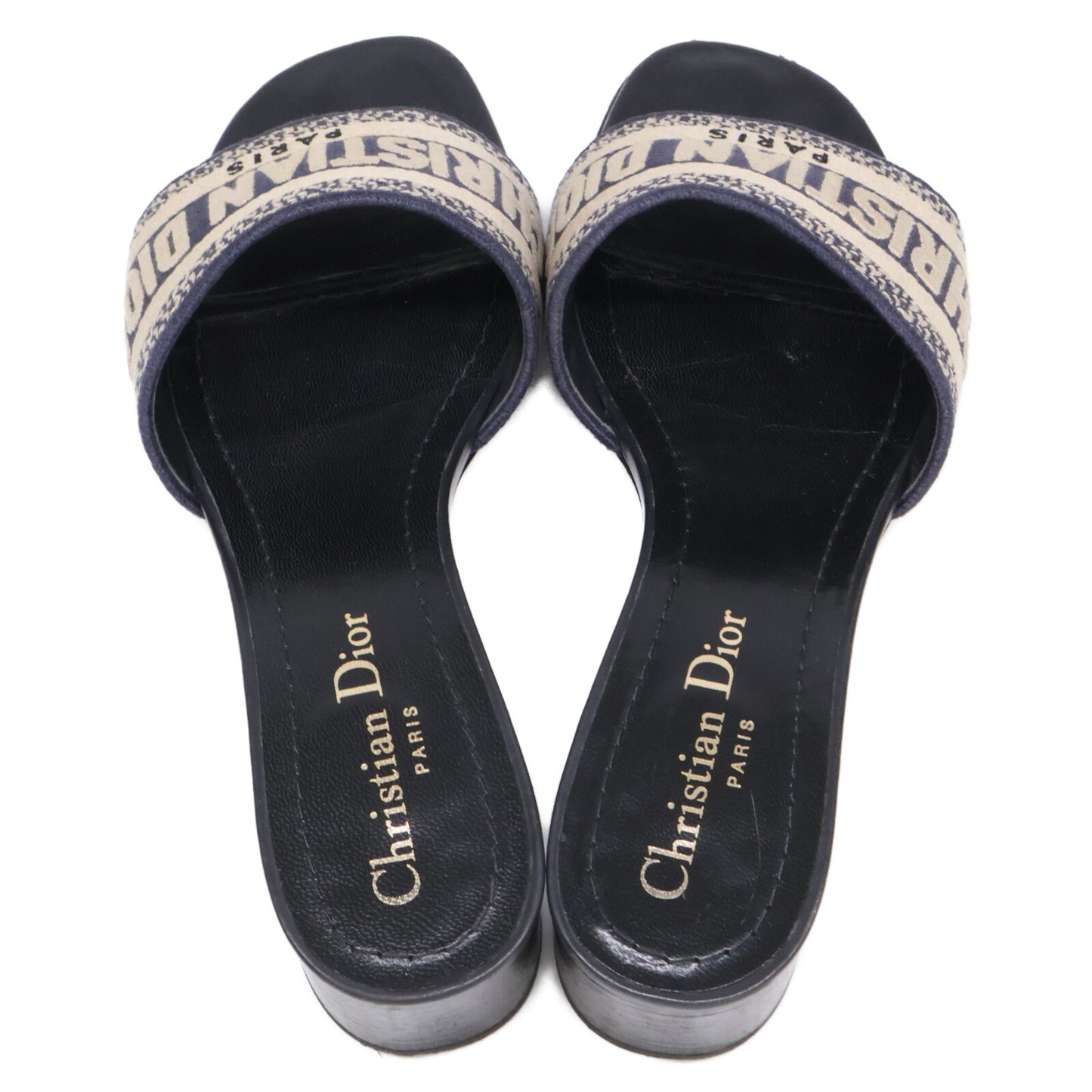 Christian Dior クリスチャンディオール Dway ロゴ エンブロイダリー ヒール シューズ 36