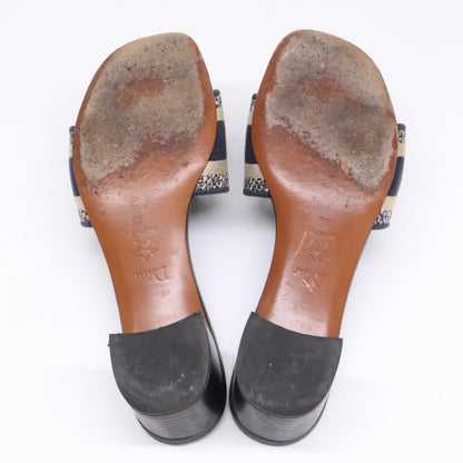 Christian Dior クリスチャンディオール Dway ロゴ エンブロイダリー ヒール シューズ 36