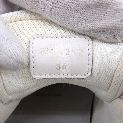 CELINE セリーヌ プラットフォームソール ブロック スニーカー シューズ レディース ホワイト×ブルー 36 シューズ 36