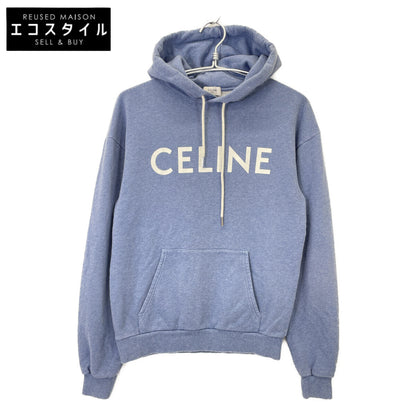 CELINE セリーヌ ﾌﾞﾙｰ 2Y369670Q ｸﾗｼｯｸﾛｺﾞﾙｰｽﾞﾌﾟﾙｵｰﾊﾞｰﾊﾟｰｶｰ トップス XXS