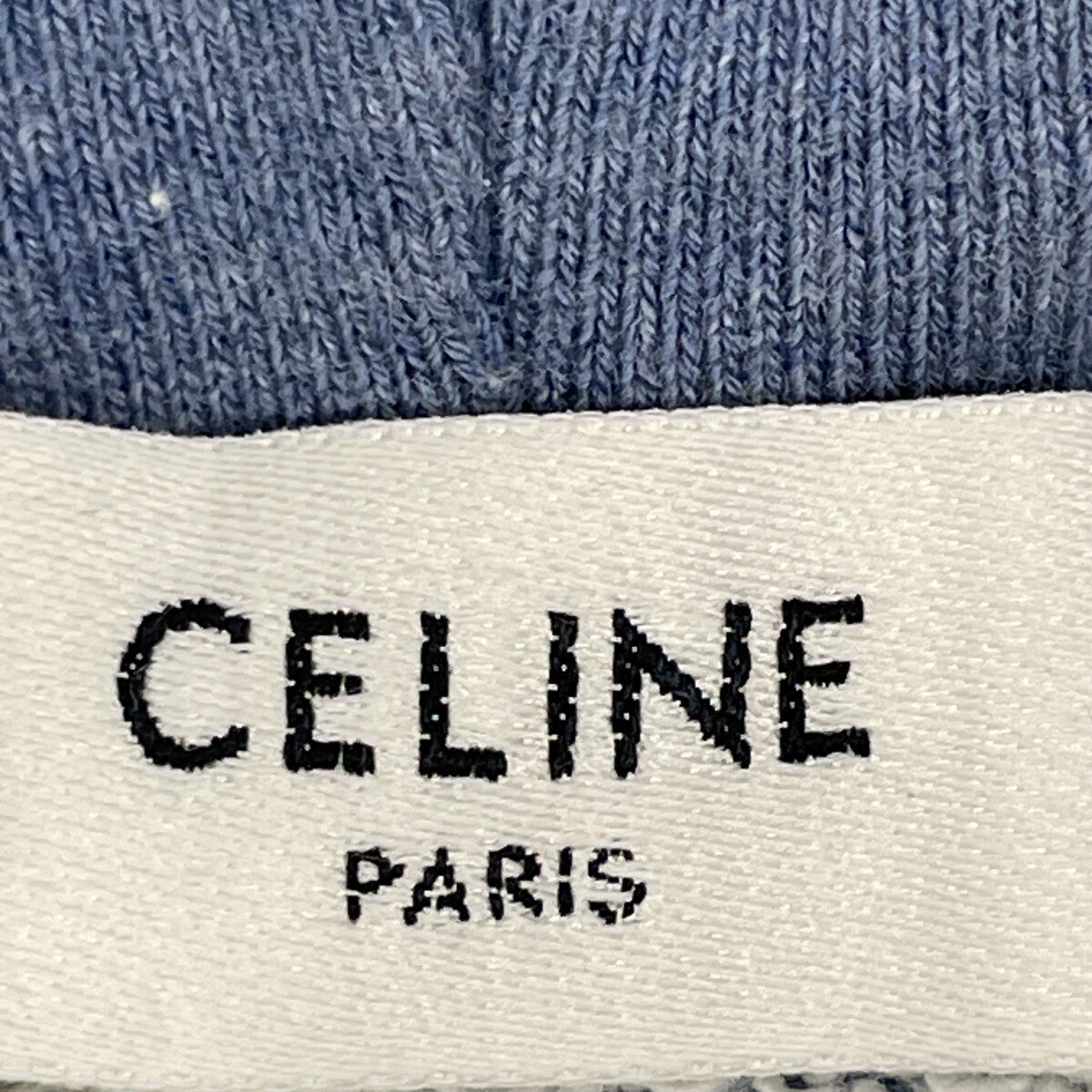 CELINE セリーヌ ﾌﾞﾙｰ 2Y369670Q ｸﾗｼｯｸﾛｺﾞﾙｰｽﾞﾌﾟﾙｵｰﾊﾞｰﾊﾟｰｶｰ トップス XXS