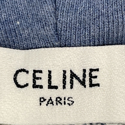 CELINE セリーヌ ﾌﾞﾙｰ 2Y369670Q ｸﾗｼｯｸﾛｺﾞﾙｰｽﾞﾌﾟﾙｵｰﾊﾞｰﾊﾟｰｶｰ トップス XXS