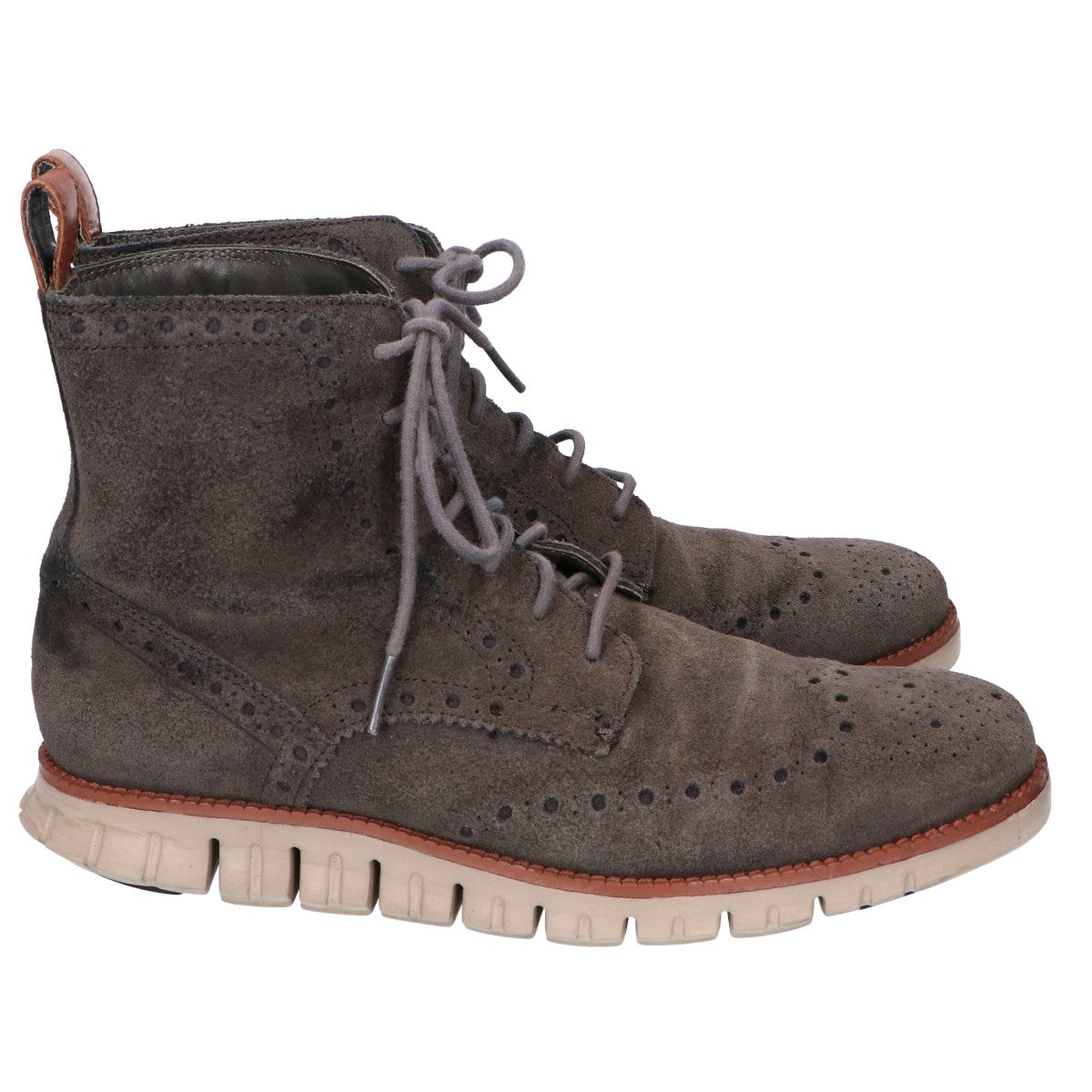 Cole Haan コールハーン C23302 スエード ゼログランド レースアップブーツ シューズ ８