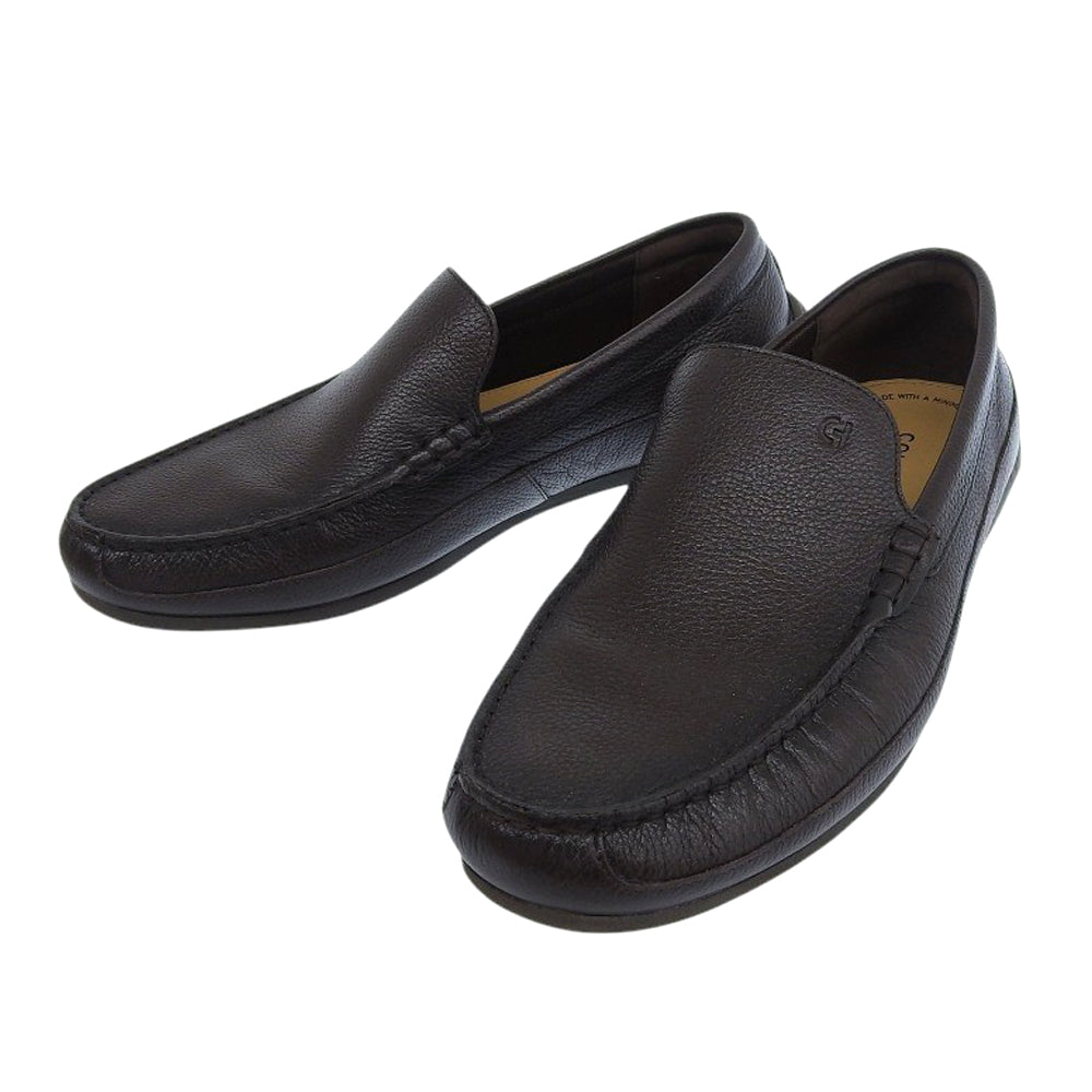 Cole Haan コールハーン 美品 サリバン グランド ベネチアン ドライビングローファー シューズ メンズ ブラウン 25cm C41736 シューズ 7 1/2