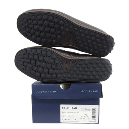 Cole Haan コールハーン 美品 サリバン グランド ベネチアン ドライビングローファー シューズ メンズ ブラウン 25cm C41736 シューズ 7 1/2