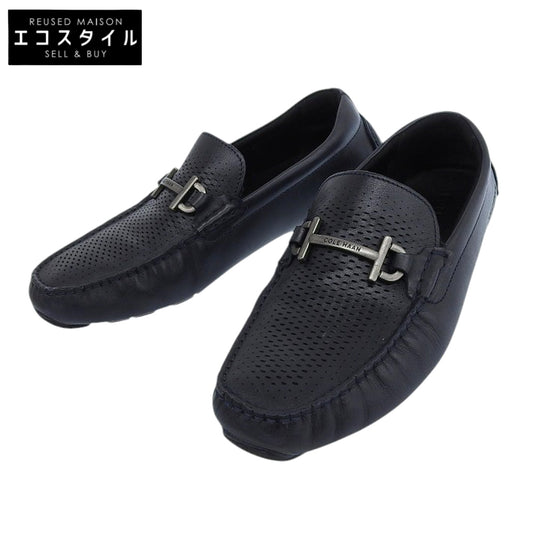 Cole Haan コールハーン 美品 グランド レーザービットドライバー シューズ メンズ ネイビー 25.5cm C38515 シューズ 8