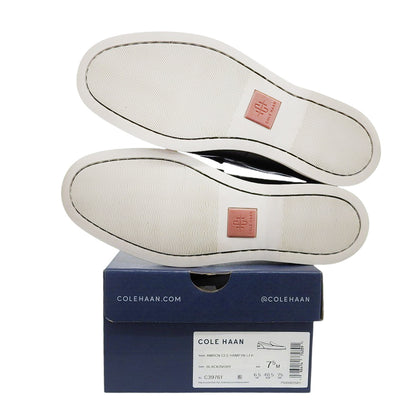 Cole Haan コールハーン 美品 アメリカンクラシックス ハンプトンローファー レザー シューズ メンズ 黒 ブラック 25cm C39761 シューズ 7 1/2