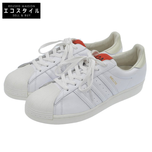 adidas アディダス 新品同様 SHELLTOE スニーカー シューズ メンズ ホワイト 28cm FW7624 シューズ 10(US)