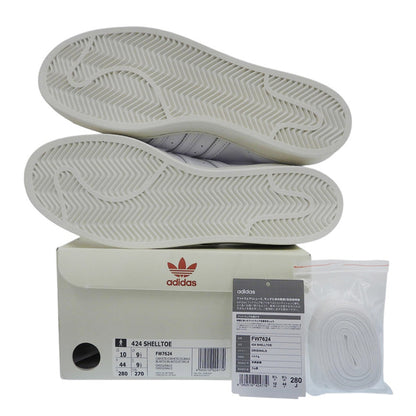 adidas アディダス 新品同様 SHELLTOE スニーカー シューズ メンズ ホワイト 28cm FW7624 シューズ 10(US)