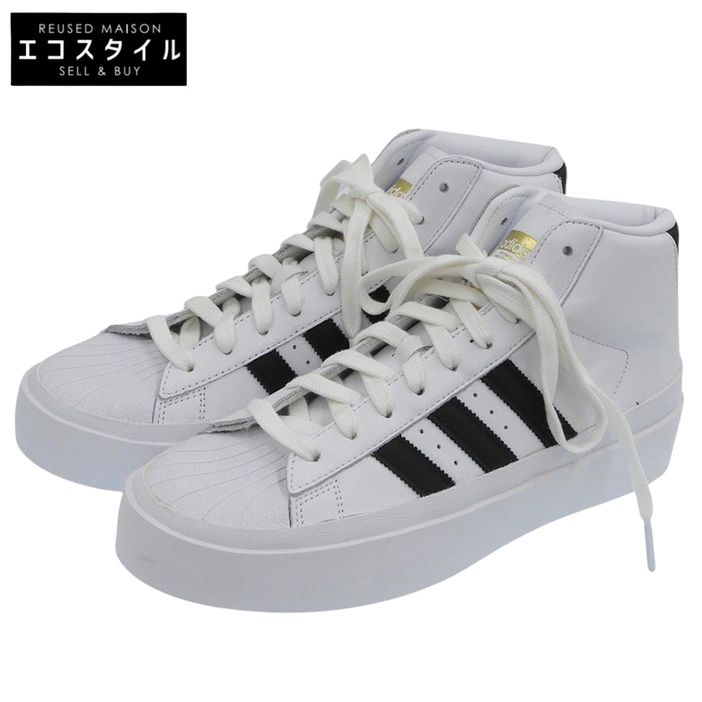 adidas アディダス 新品同様 Pro Model ハイカット スニーカー シューズ メンズ ホワイト 28.0cm FX6851 シューズ 10(US)