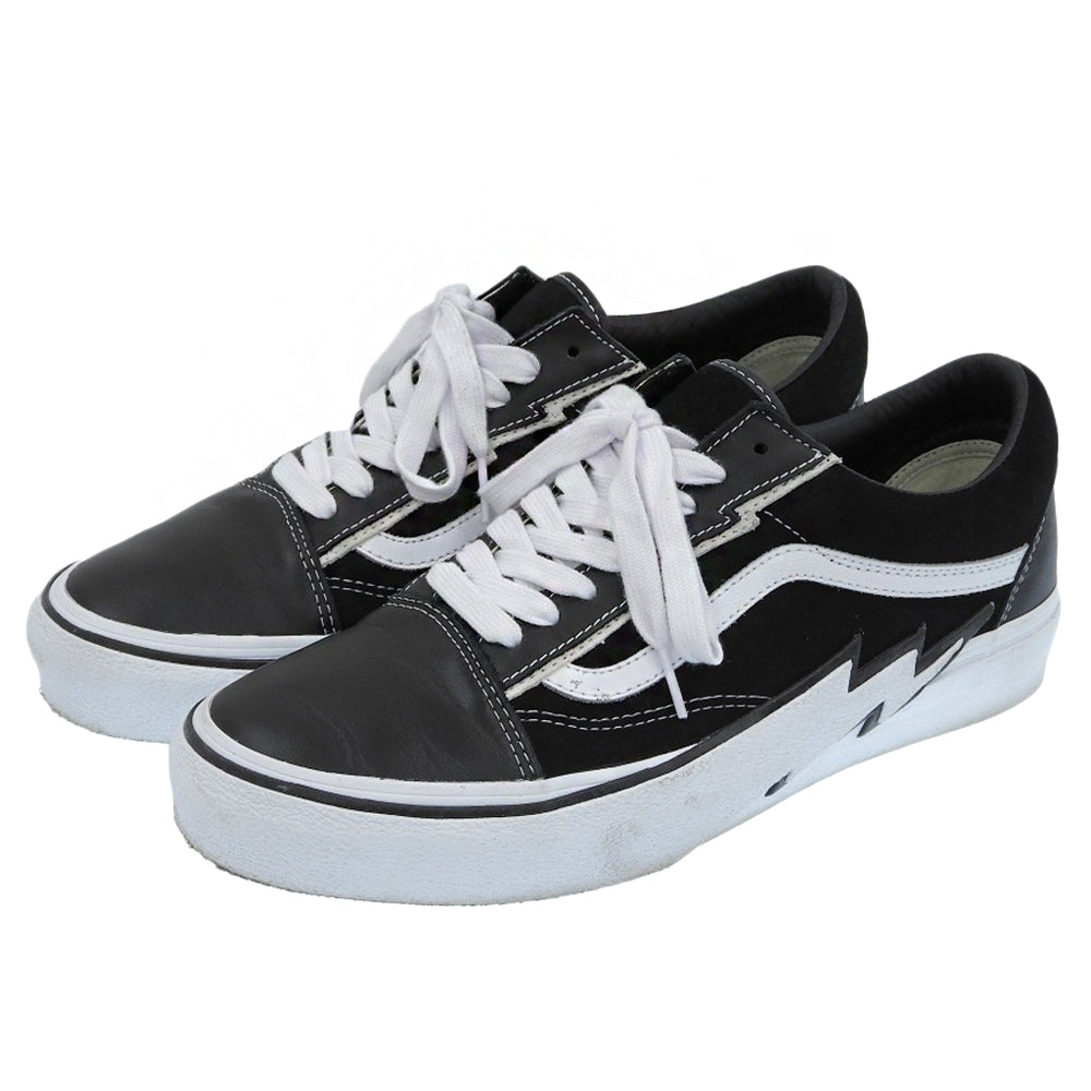 VANS バンズ 美品 オールド スクール ボルト スニーカー メンズ ブラック×ホワイト 28cm 721454 シューズ 43.0(EUR)