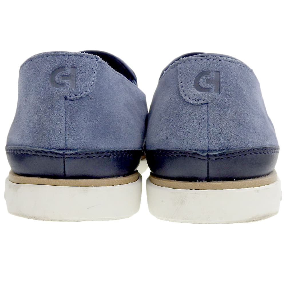 Cole Haan コールハーン 美品 グランドプロ ストローポイント ツインゴア シューズ メンズ ブルー 8M C41877 シューズ 8M