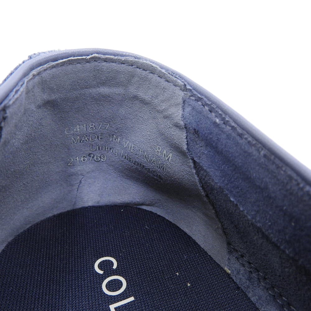 Cole Haan コールハーン 美品 グランドプロ ストローポイント ツインゴア シューズ メンズ ブルー 8M C41877 シューズ 8M