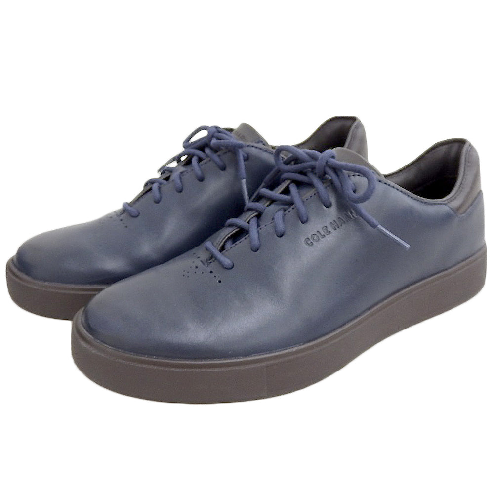 Cole Haan コールハーン 美品 グランドプロ リュクス ホールカット スニーカー シューズ メンズ ネイビー 8M C40070 シューズ 8M