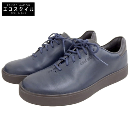 Cole Haan コールハーン 美品 グランドプロ リュクス ホールカット スニーカー シューズ メンズ ネイビー 8M C40070 シューズ 8M