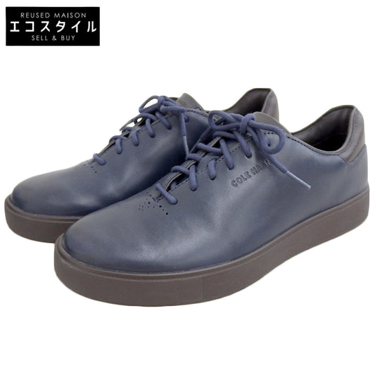 Cole Haan コールハーン 美品 グランドプロ リュクス ホールカット スニーカー シューズ メンズ ネイビー 8M C40070 シューズ 8M