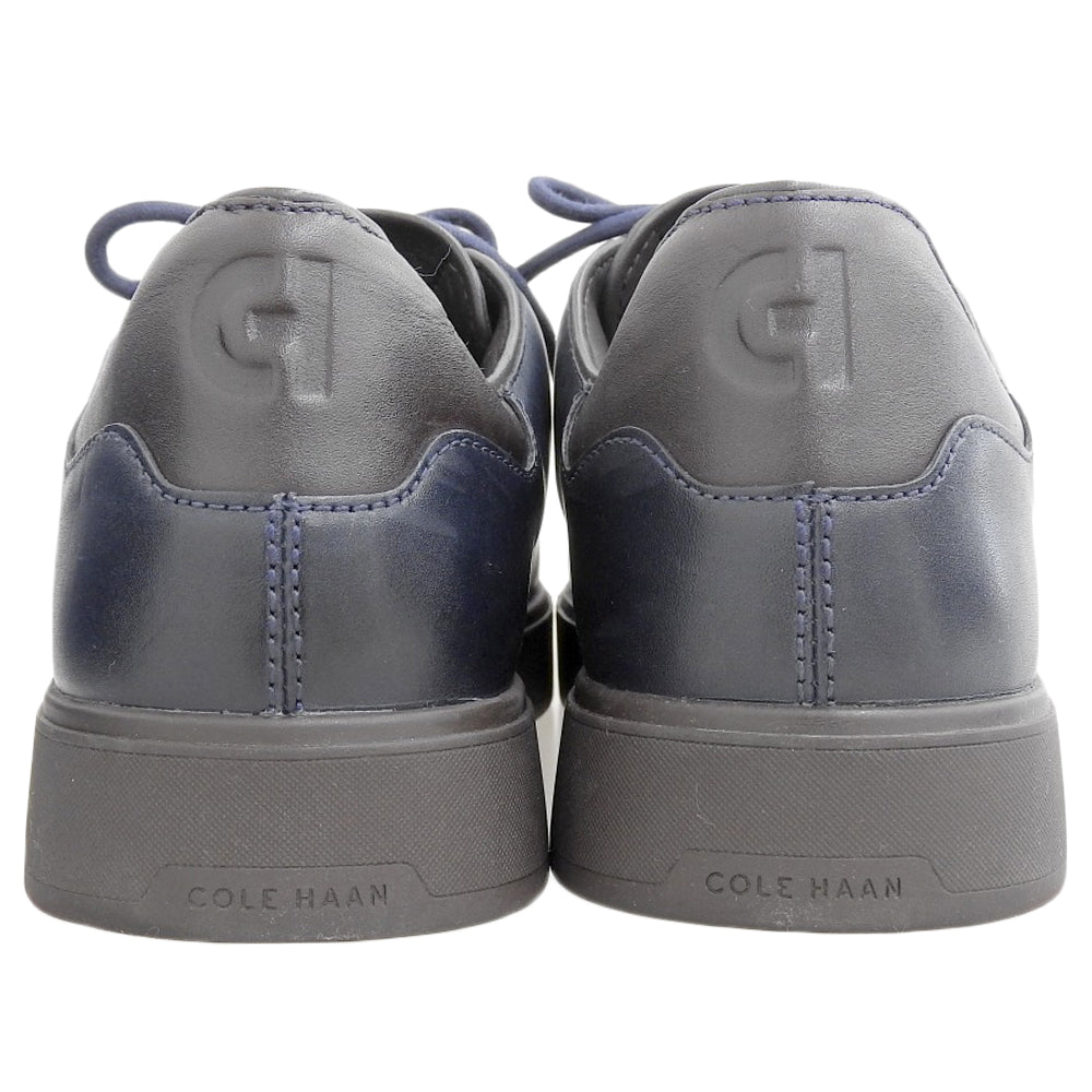 Cole Haan コールハーン 美品 グランドプロ リュクス ホールカット スニーカー シューズ メンズ ネイビー 8M C40070 シューズ 8M