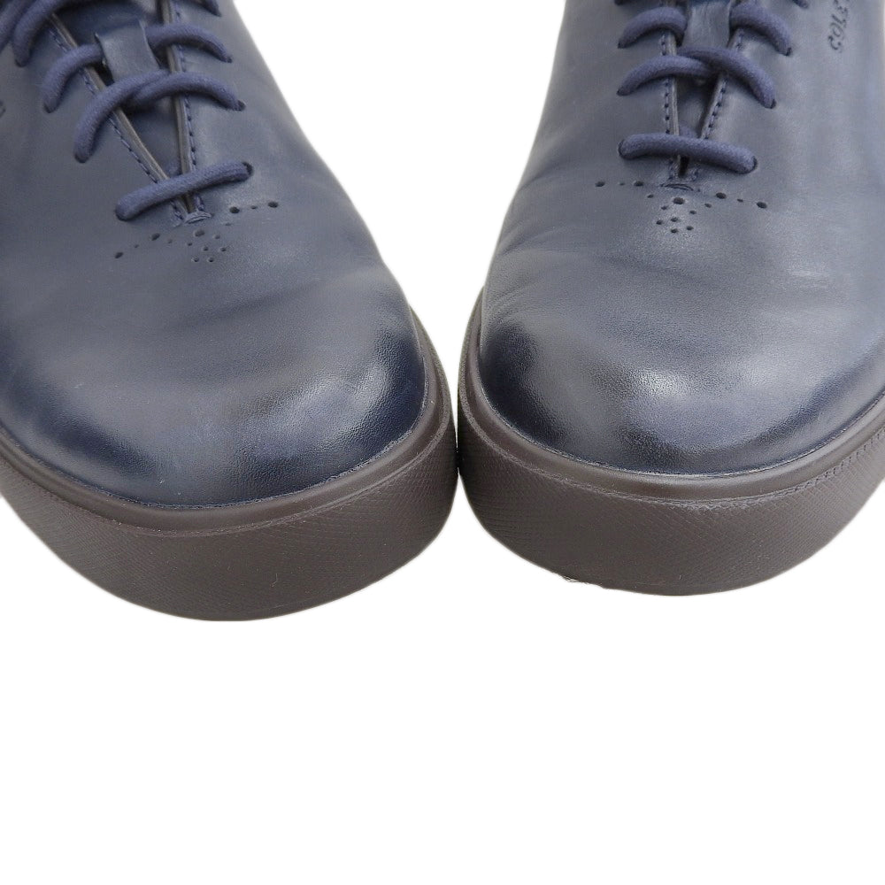 Cole Haan コールハーン 美品 グランドプロ リュクス ホールカット スニーカー シューズ メンズ ネイビー 8M C40070 シューズ 8M