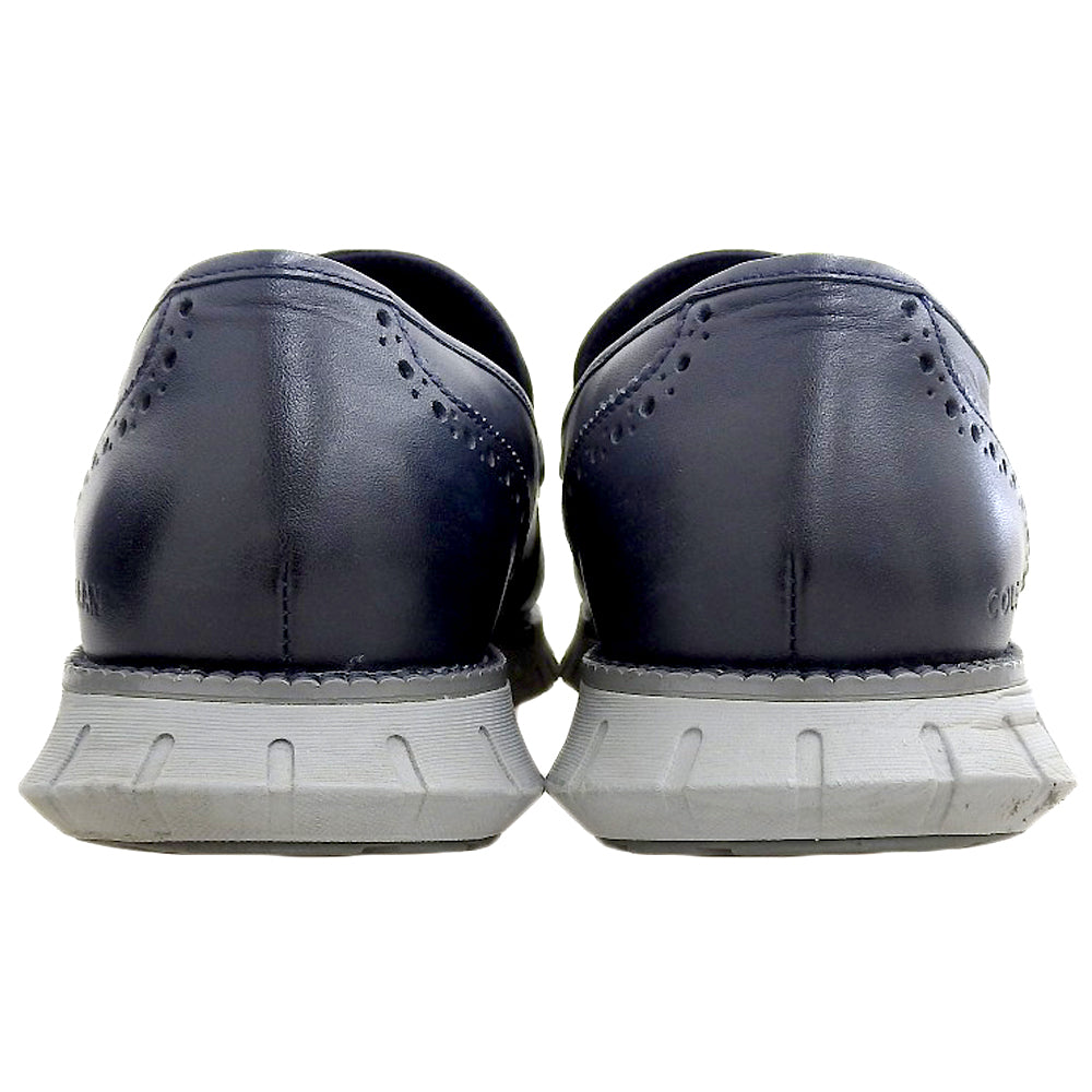 Cole Haan コールハーン 美品 ゼログランド リマスタード ペニーローファー シューズ メンズ ネイビー 8M C40534 シューズ 8M